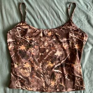 Camo Print Camisole Top